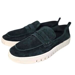 Vionic Size 10 Uptown Loafers Sacrab Dark Green Suede Driving Shoes